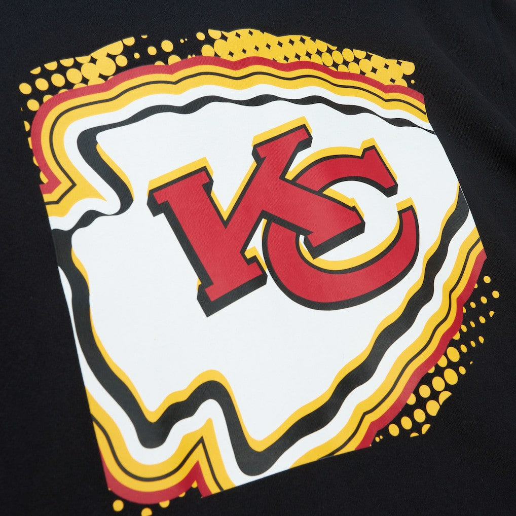 Kansas City Chiefs Gridiron Classics Big Face 7.0 Pullover Hoodie Black - Mitchell & Ness
