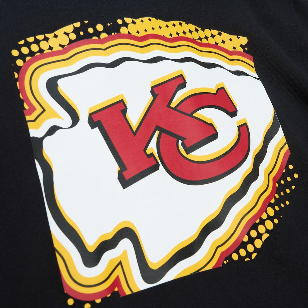 Kansas City Chiefs Gridiron Classics Big Face 7.0 Pullover Hoodie Black - Mitchell & Ness