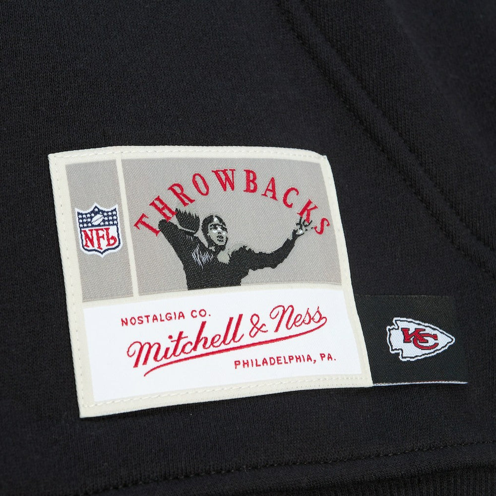 Kansas City Chiefs Gridiron Classics Big Face 7.0 Pullover Hoodie Black - Mitchell & Ness