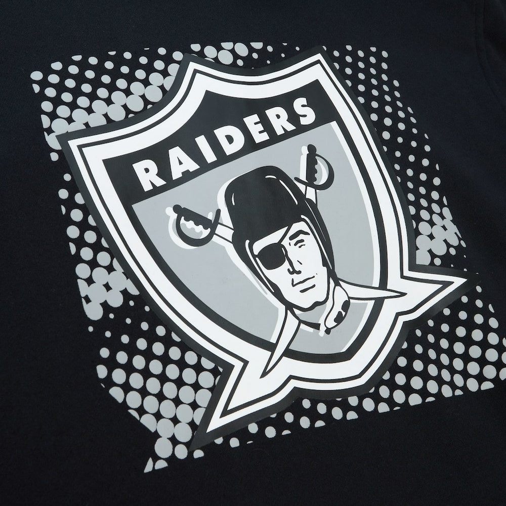 Las Vegas Raiders Gridiron Classics Big Face 7.0 Pullover Hoodie Black - Mitchell & Ness