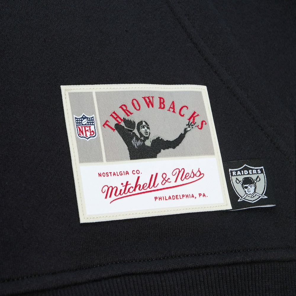 Las Vegas Raiders Gridiron Classics Big Face 7.0 Pullover Hoodie Black - Mitchell & Ness