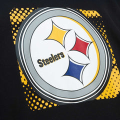 Pittsburgh Steelers Gridiron Classics Big Face 7.0 Pullover Hoodie Black - Mitchell & Ness