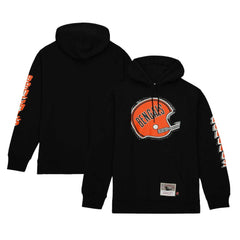 Cincinnati Bengals Gridiron Classics Big Face 7.0 Pullover Hoodie Black - Mitchell & Ness