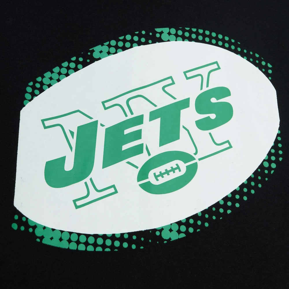 New York Jets Gridiron Classics Big Face 7.0 Pullover Hoodie Black - Mitchell & Ness