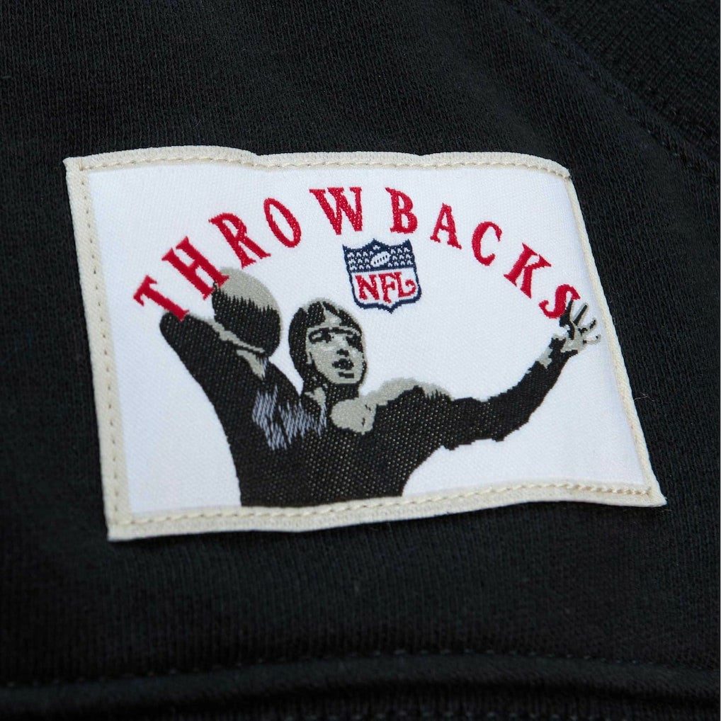 Atlanta Falcons Pre-Game Short Sleeve Pullover Hoodie Black - Mitchell & Ness