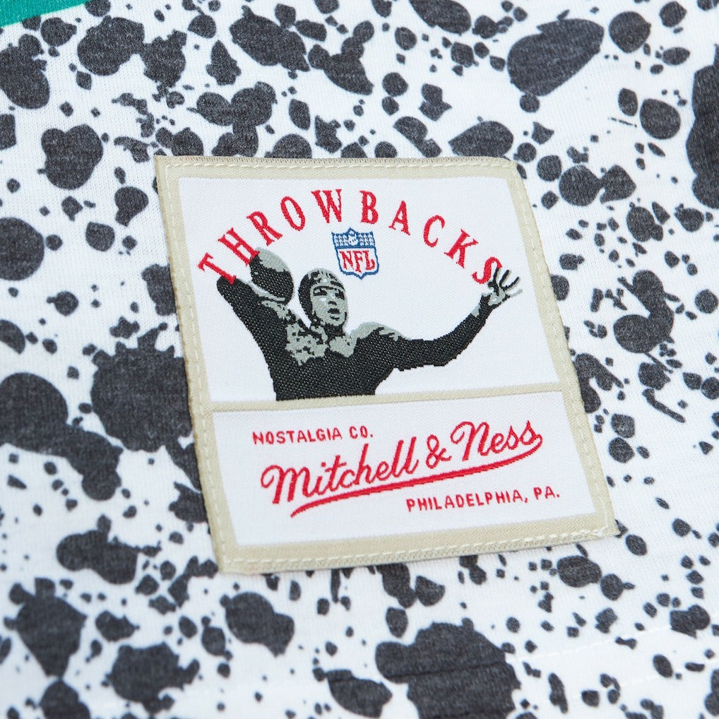 New York Jets Team Burst Sublimated T-Shirt White - Mitchell & Ness