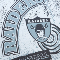 Las Vegas Raiders Team Burst Sublimated T-Shirt White - Mitchell & Ness