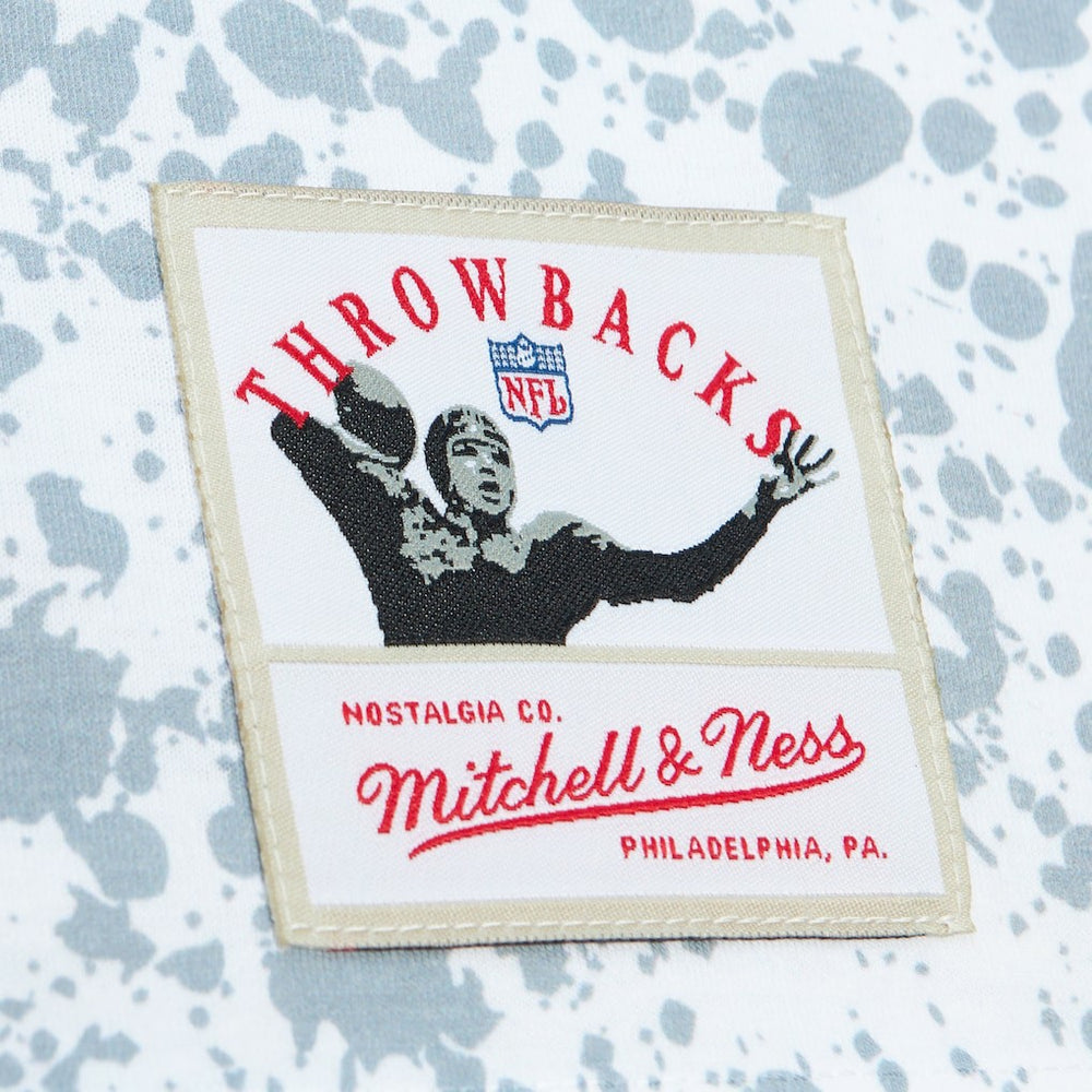 Las Vegas Raiders Team Burst Sublimated T-Shirt White - Mitchell & Ness