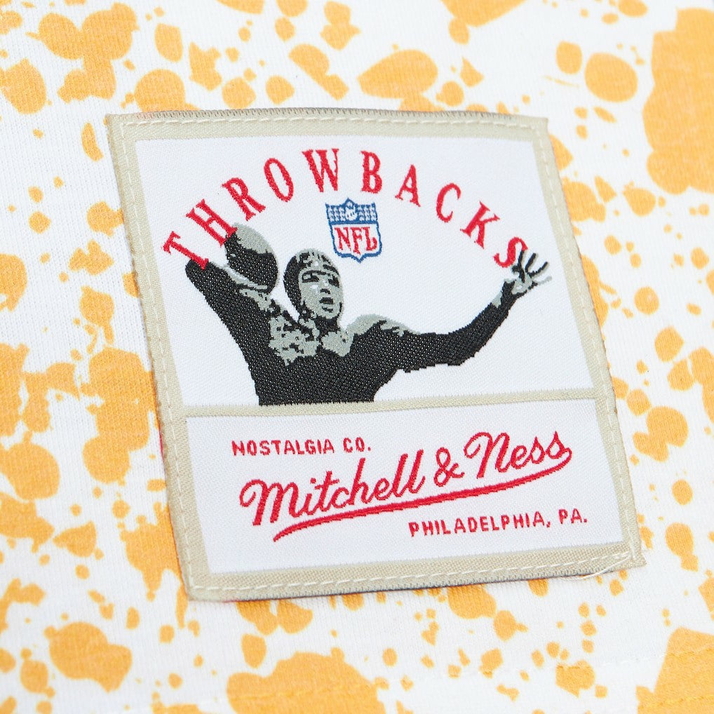Pittsburgh Steelers Team Burst Sublimated T-Shirt White - Mitchell & Ness