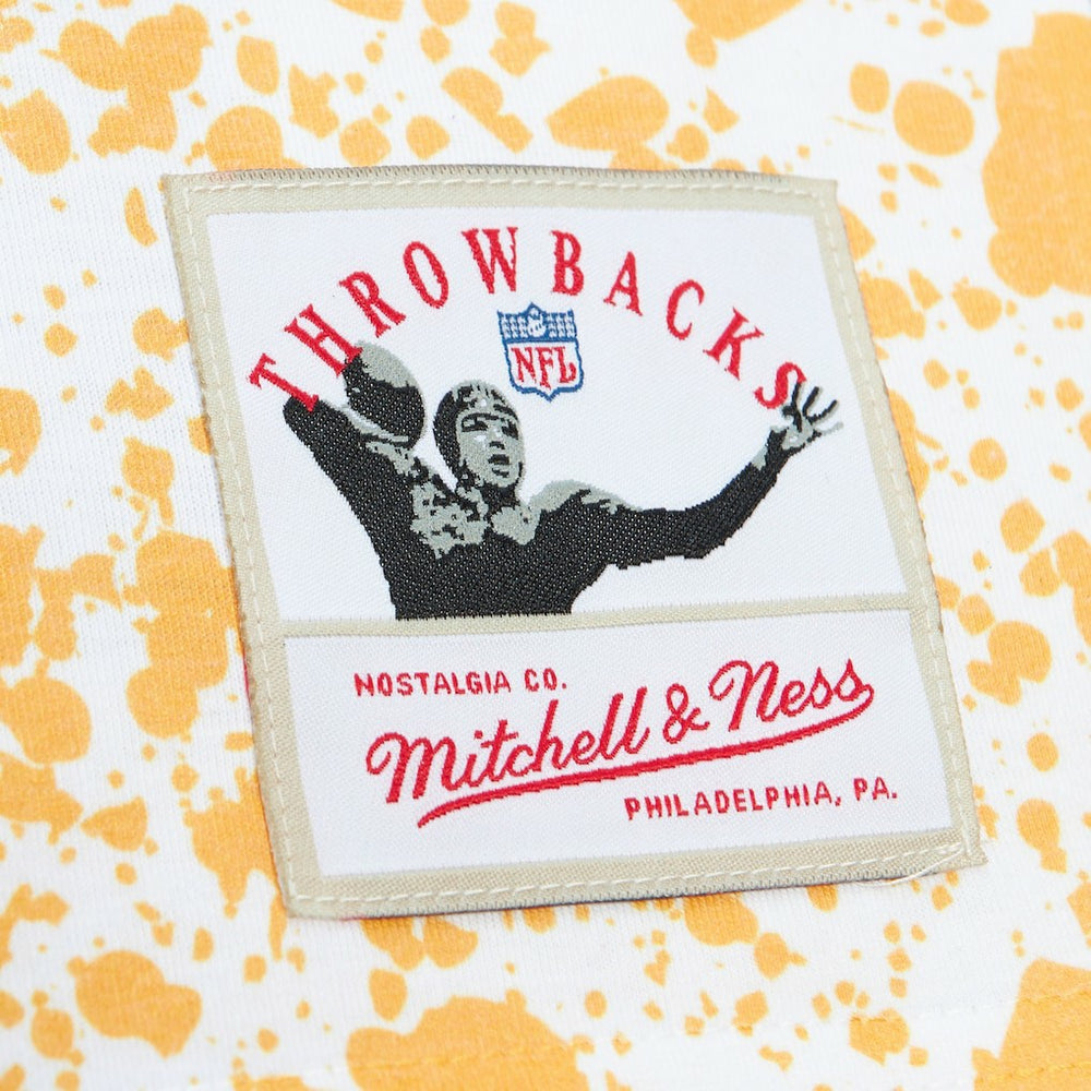 Pittsburgh Steelers Team Burst Sublimated T-Shirt White - Mitchell & Ness