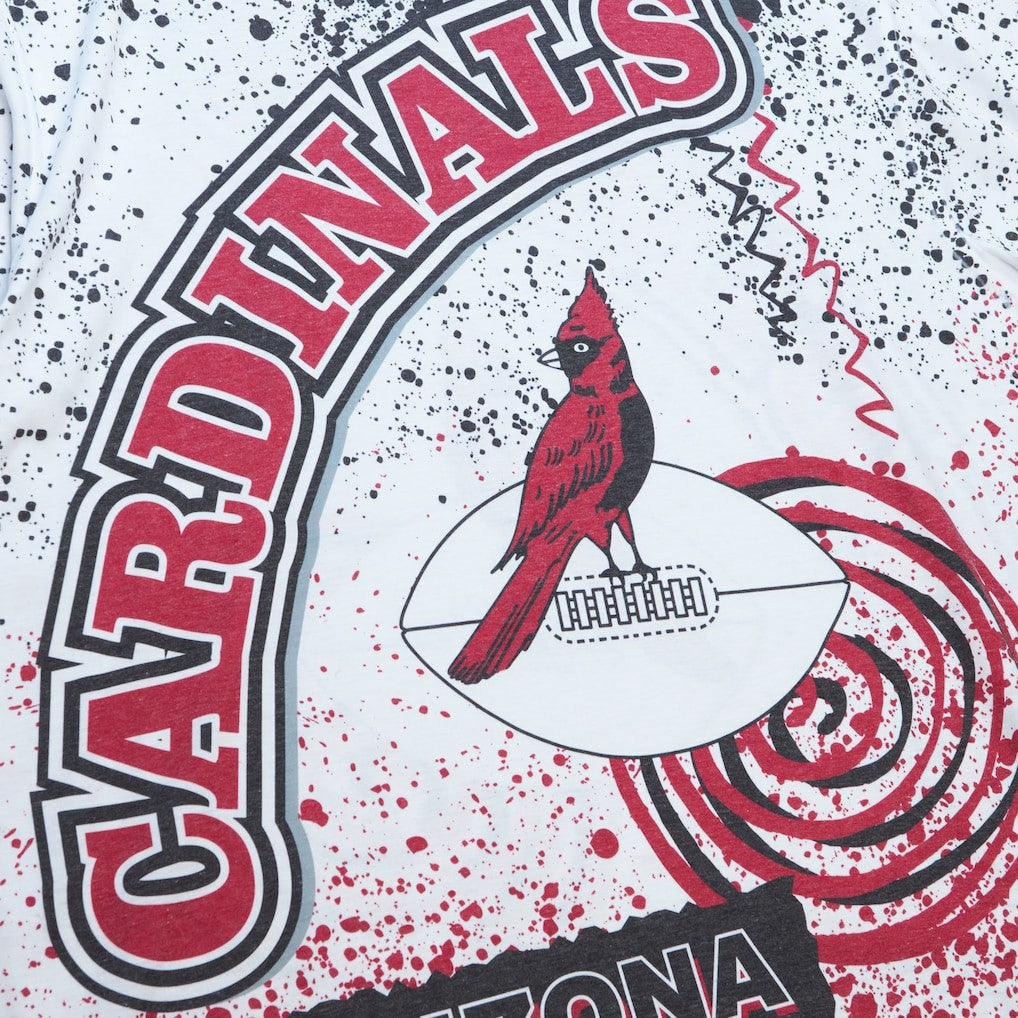 Arizona Cardinals Team Burst Sublimated T-Shirt White - Mitchell & Ness