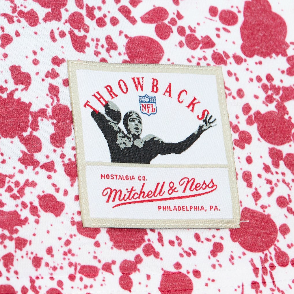 Arizona Cardinals Team Burst Sublimated T-Shirt White - Mitchell & Ness
