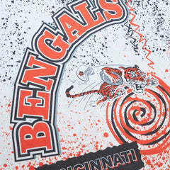 Cincinnati Bengals Team Burst Sublimated T-Shirt White - Mitchell & Ness