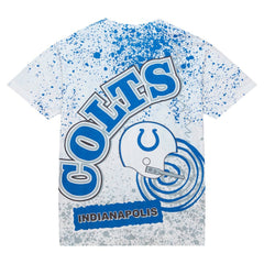 Indianapolis Colts Team Burst Sublimated T-Shirt White - Mitchell & Ness