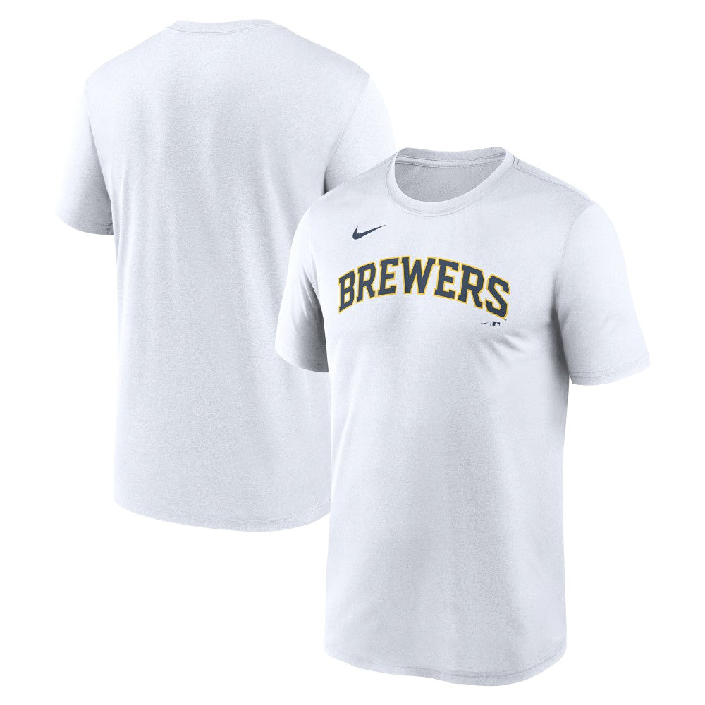 Milwaukee Brewers Nike New Legend Wordmark Dri-FIT T-Shirt On Sale