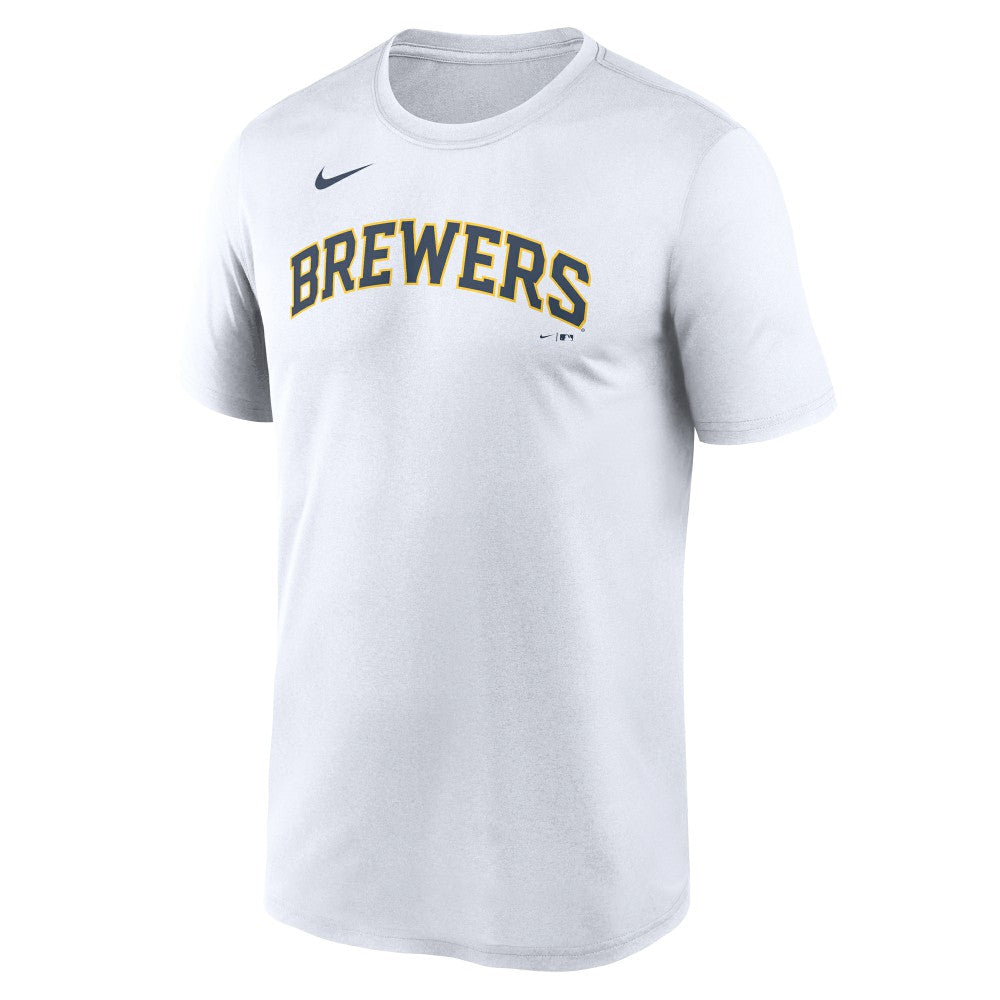 Milwaukee Brewers Nike New Legend Wordmark Dri-FIT T-Shirt On Sale
