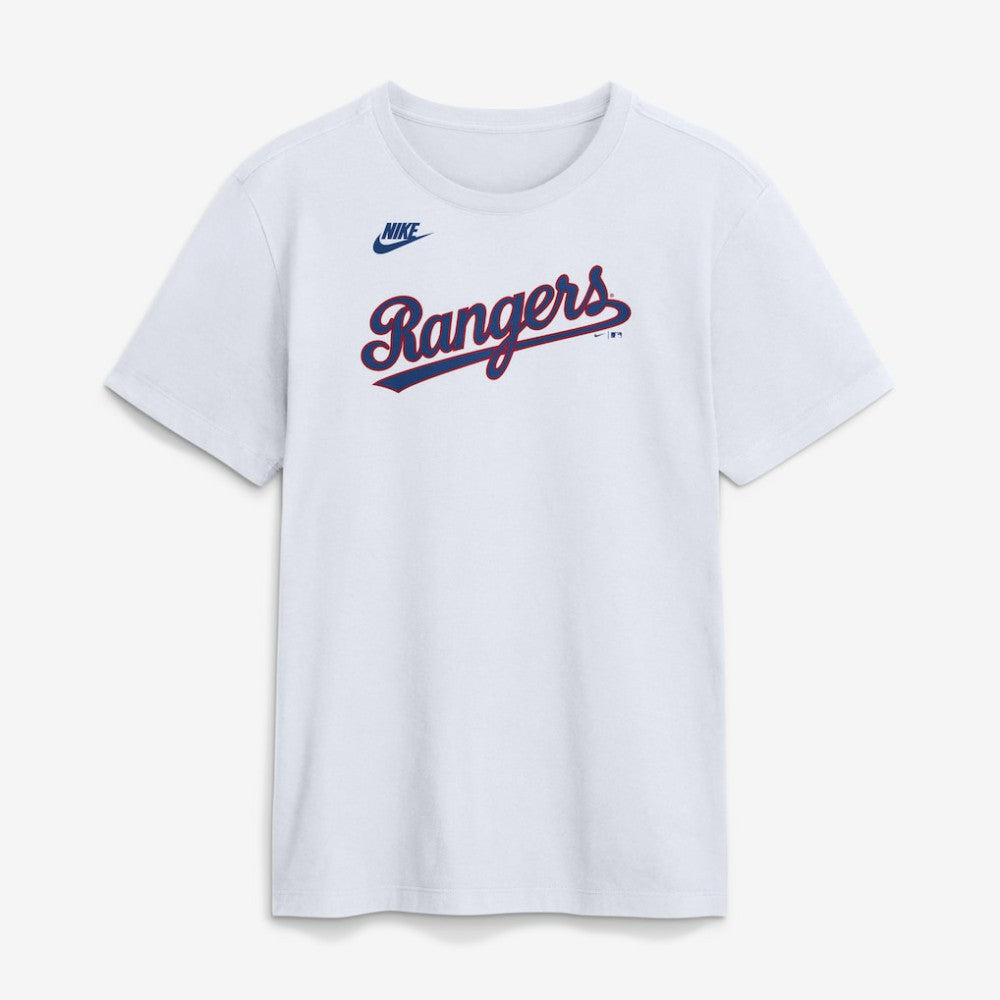 Texas Rangers Nike Cooperstown Collection Wordmark T-Shirt for sale