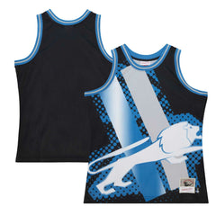 Detroit Lions Big Face 7.0 Fashion Tank Top Black - Mitchell & Ness