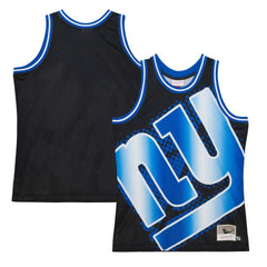 New York Giants Big Face 7.0 Fashion Tank Top Black - Mitchell & Ness