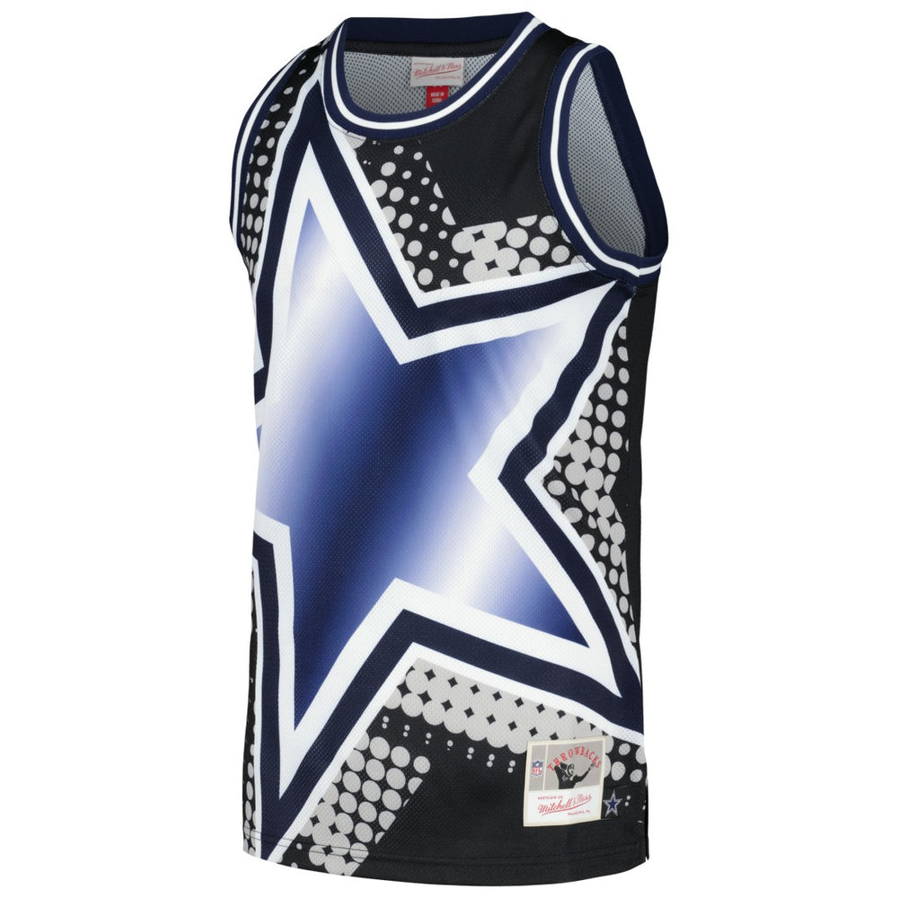 Dallas Cowboys Big Face 7.0 Fashion Tank Top Black - Mitchell & Ness