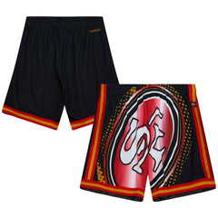 San Francisco 49ers Big Face 7.0 Fashion Shorts Black - Mitchell & Ness