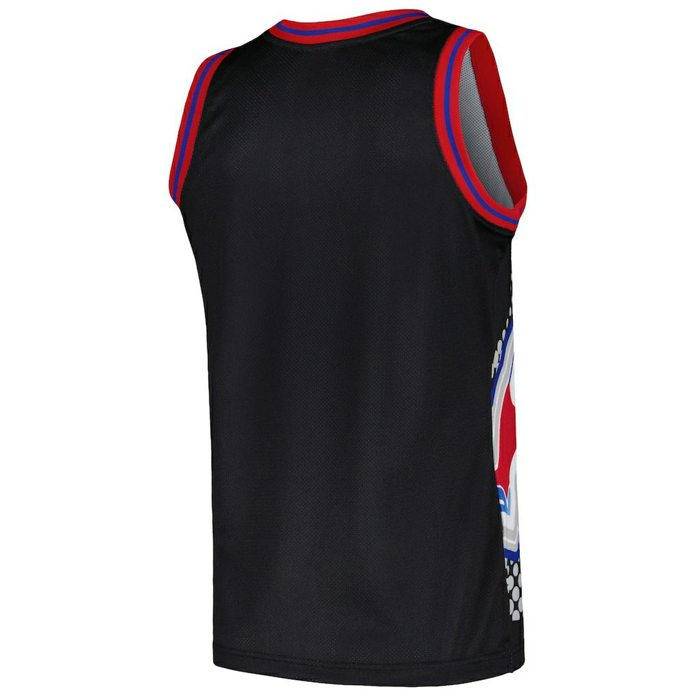 New England Patriots Big Face 7.0 Fashion Tank Top Black - Mitchell & Ness