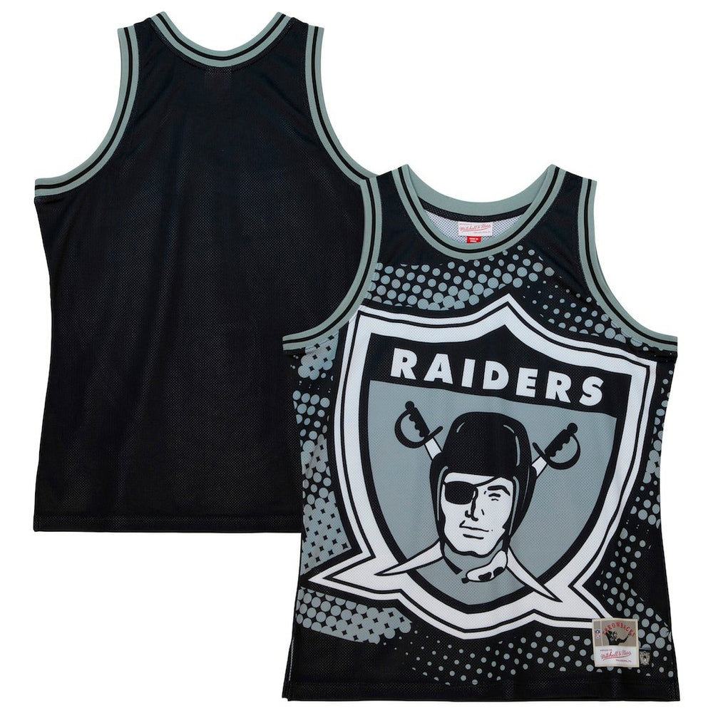 Las Vegas Raiders Big Face 7.0 Fashion Tank Top Black - Mitchell & Ness