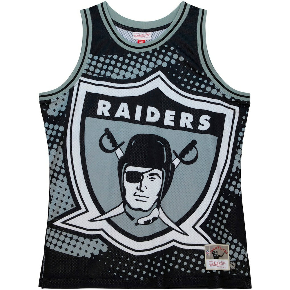 Las Vegas Raiders Big Face 7.0 Fashion Tank Top Black - Mitchell & Ness