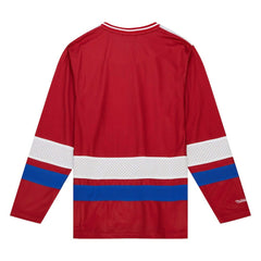Buffalo Bills Women's Big Face 7.0 Long Sleeve Jersey T-Shirt Red - Mitchell & Ness