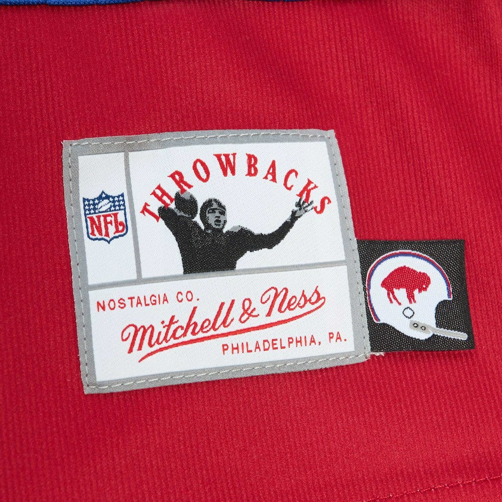 Buffalo Bills Women's Big Face 7.0 Long Sleeve Jersey T-Shirt Red - Mitchell & Ness