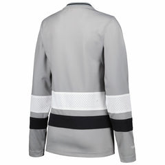 Las Vegas Raiders Women's Big Face 7.0 Long Sleeve Jersey T-Shirt Silver - Mitchell & Ness