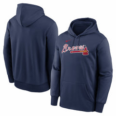 Atlanta Braves Nike Primary Wordmark Therma Hoodie Sale