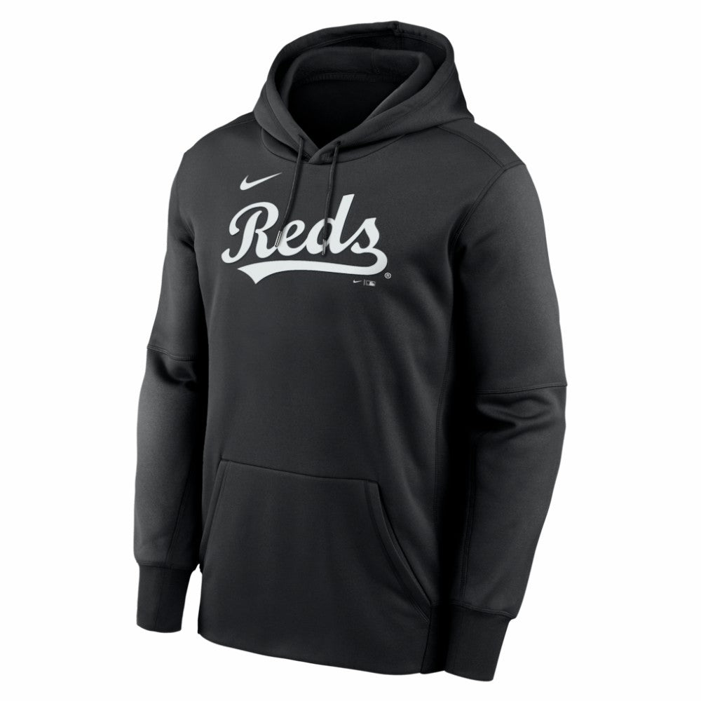 Cincinnati Reds Nike Primary Wordmark Therma Hoodie Near Me