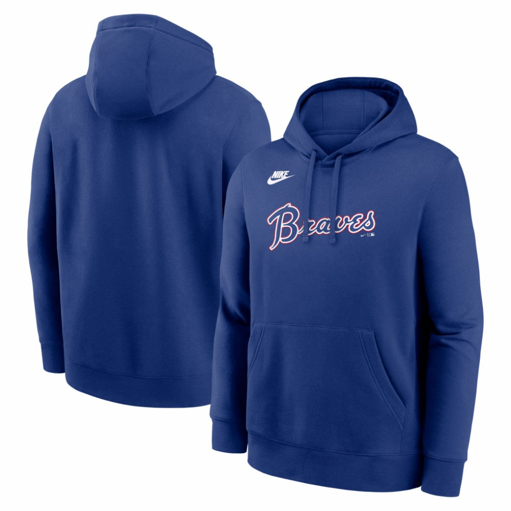 Atlanta Braves Nike Cooperstown Collection Wordmark Club Hoodie Clearance