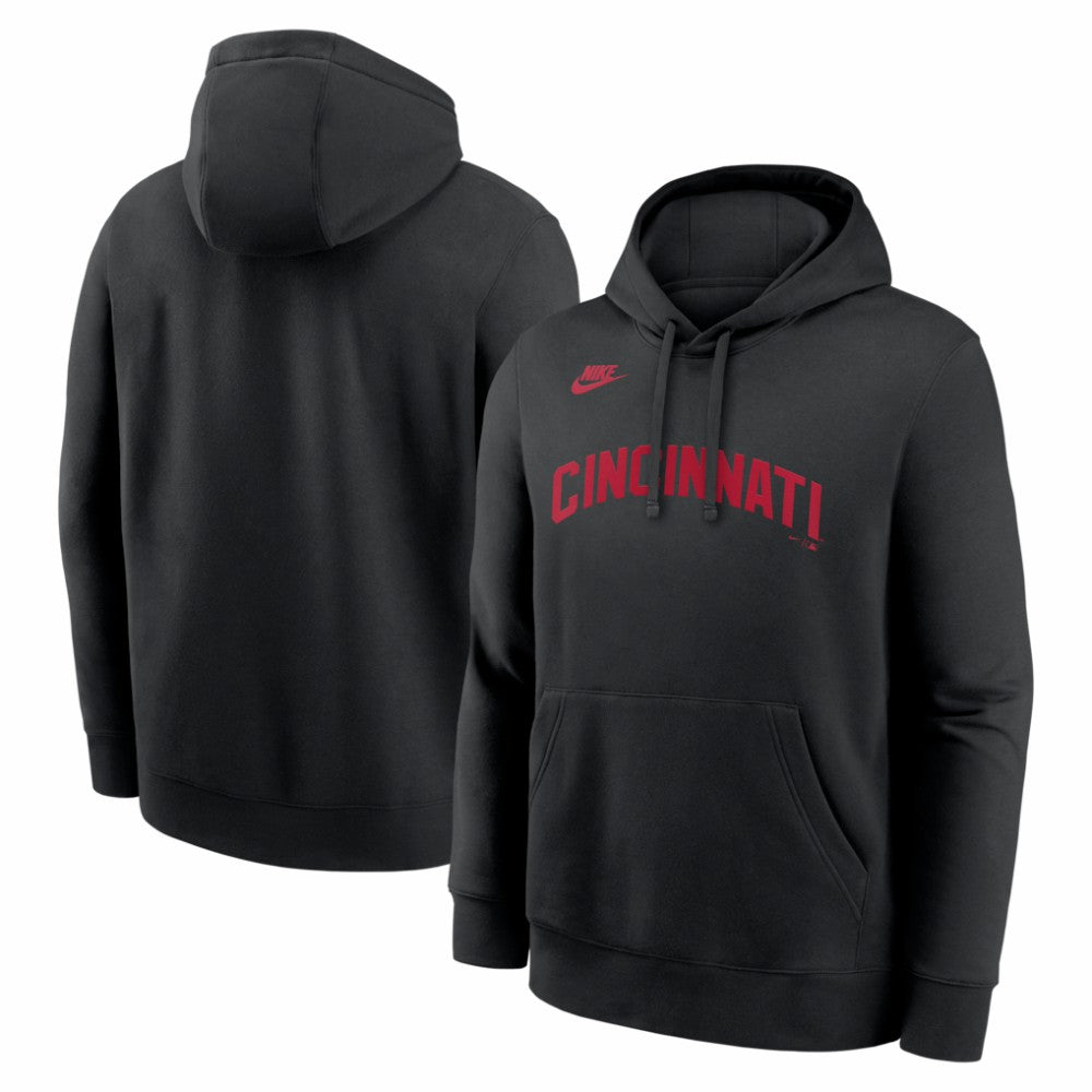 Cincinnati Reds Nike Cooperstown Collection Wordmark Club Hoodie Online