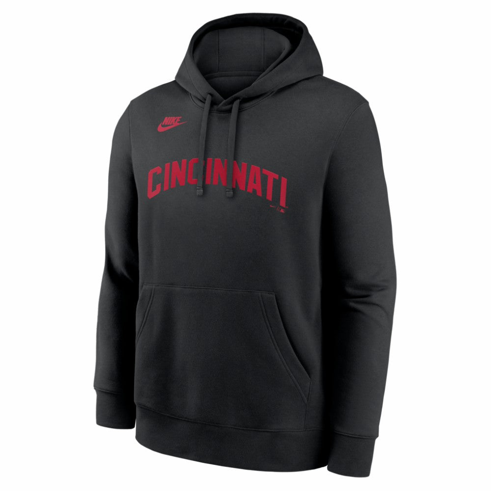 Cincinnati Reds Nike Cooperstown Collection Wordmark Club Hoodie Online