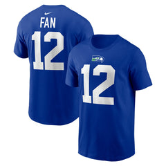 12s Seattle Seahawks Player Name & Number T-Shirt Royal - Nike