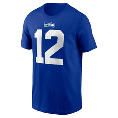 12s Seattle Seahawks Player Name & Number T-Shirt Royal - Nike