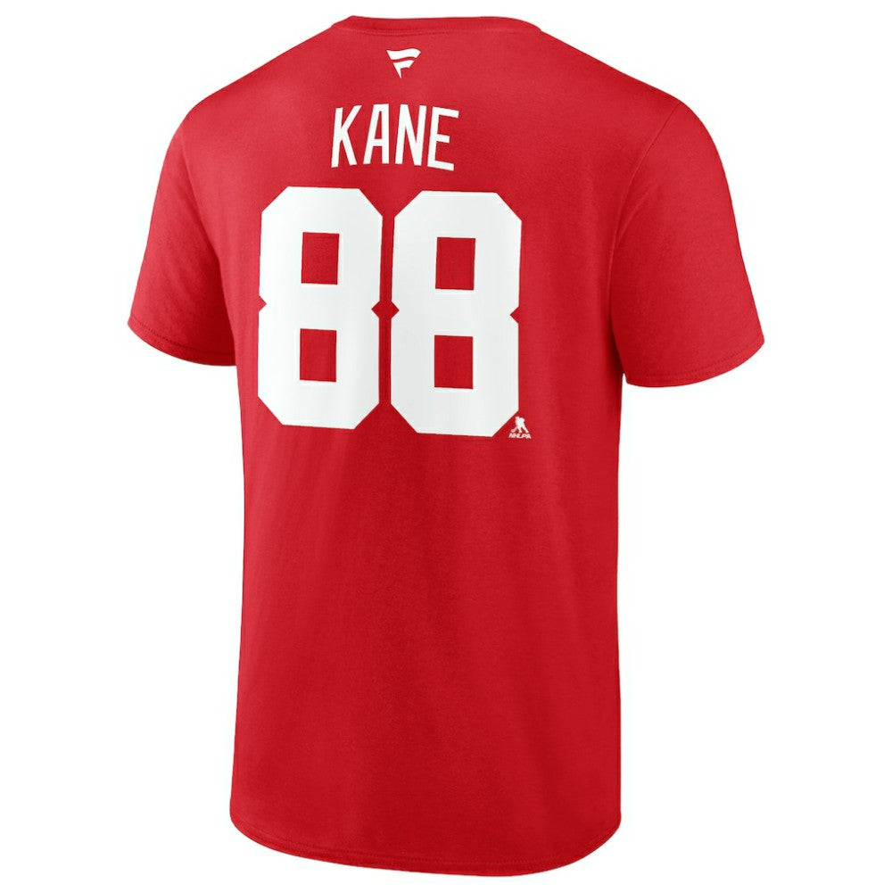 Patrick Kane Detroit Red Wings - Fanatics Authentic Stack Name & Number T-Shirt Red