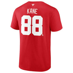 Patrick Kane Detroit Red Wings - Fanatics Authentic Stack Name & Number T-Shirt Red