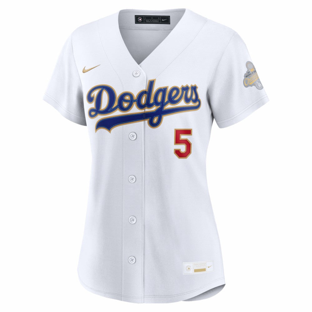 Freddie Freeman Los Angeles Dodgers Nike Women's 2026 Gold Collection Stadium Jersey discount