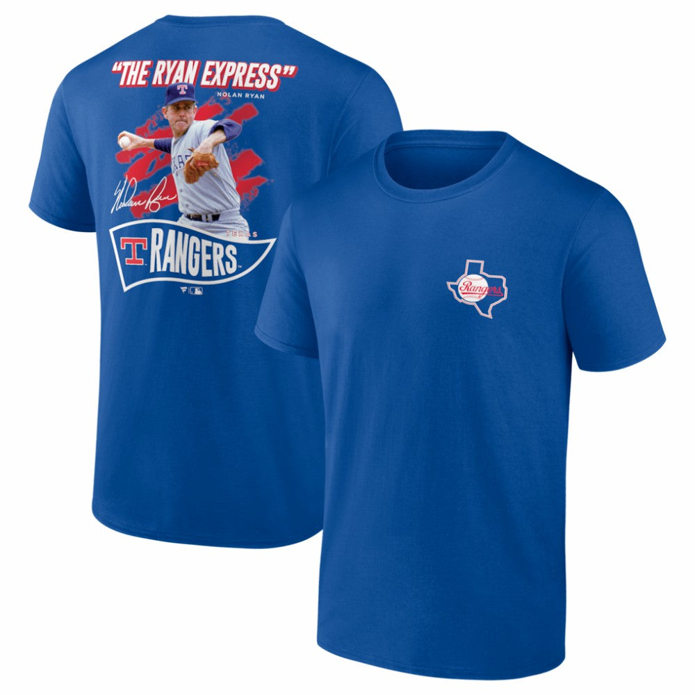 Nolan Ryan Texas Rangers Fanatics Retired Player Nickname Name & Number T-Shirt Lifestyle