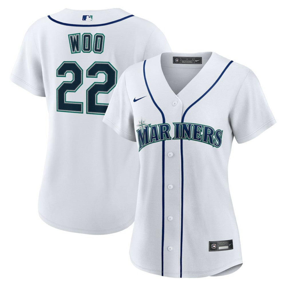 Bryan Woo Seattle Mariners Nike Women's Home Replica Jersey Clearance