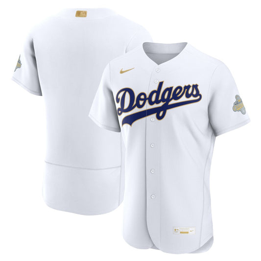 Los Angeles Dodgers Nike 2026 Gold Collection Authentic Jersey - White | MLB Jerseys