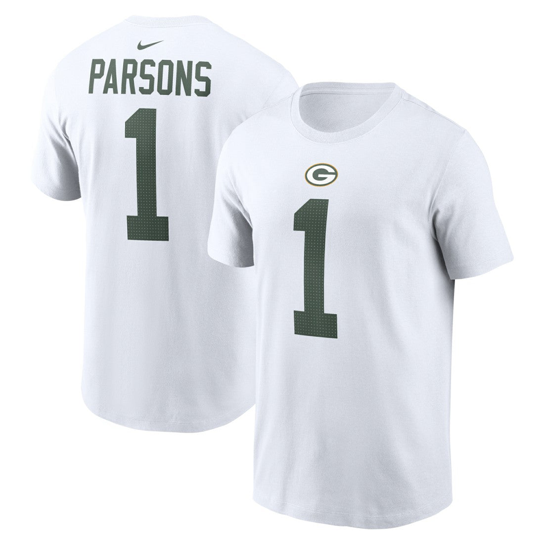 Micah Parsons Green Bay Packers Player Name & Number T-Shirt White - Nike