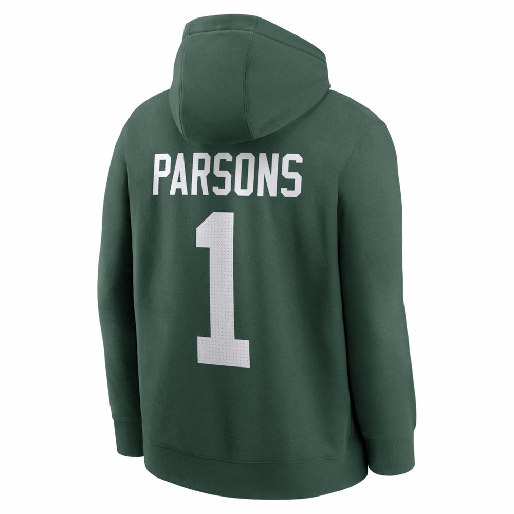 Micah Parsons Green Bay Packers Player Name & Number Fleece Hoodie Green - Nike