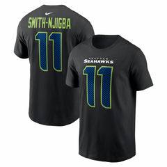 Jaxon Smith-Njigba Seattle Seahawks Carbon Name & Number T-Shirt Black - Nike