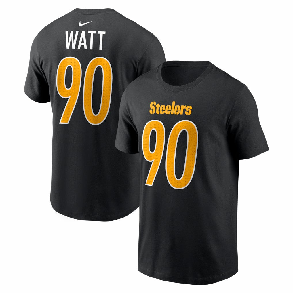 T.J. Watt Pittsburgh Steelers Carbon Name & Number T-Shirt Black - Nike