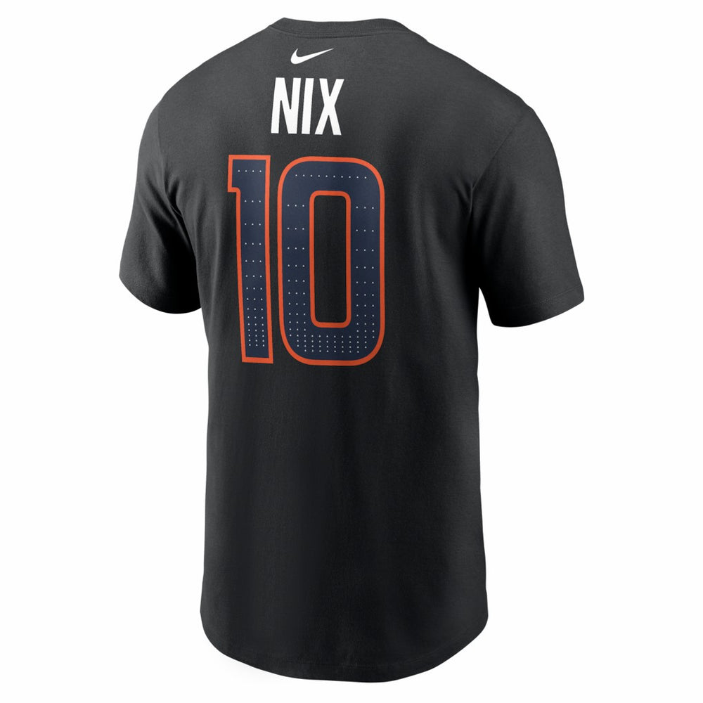 Bo Nix Denver Broncos Carbon Name & Number T-Shirt Black - Nike