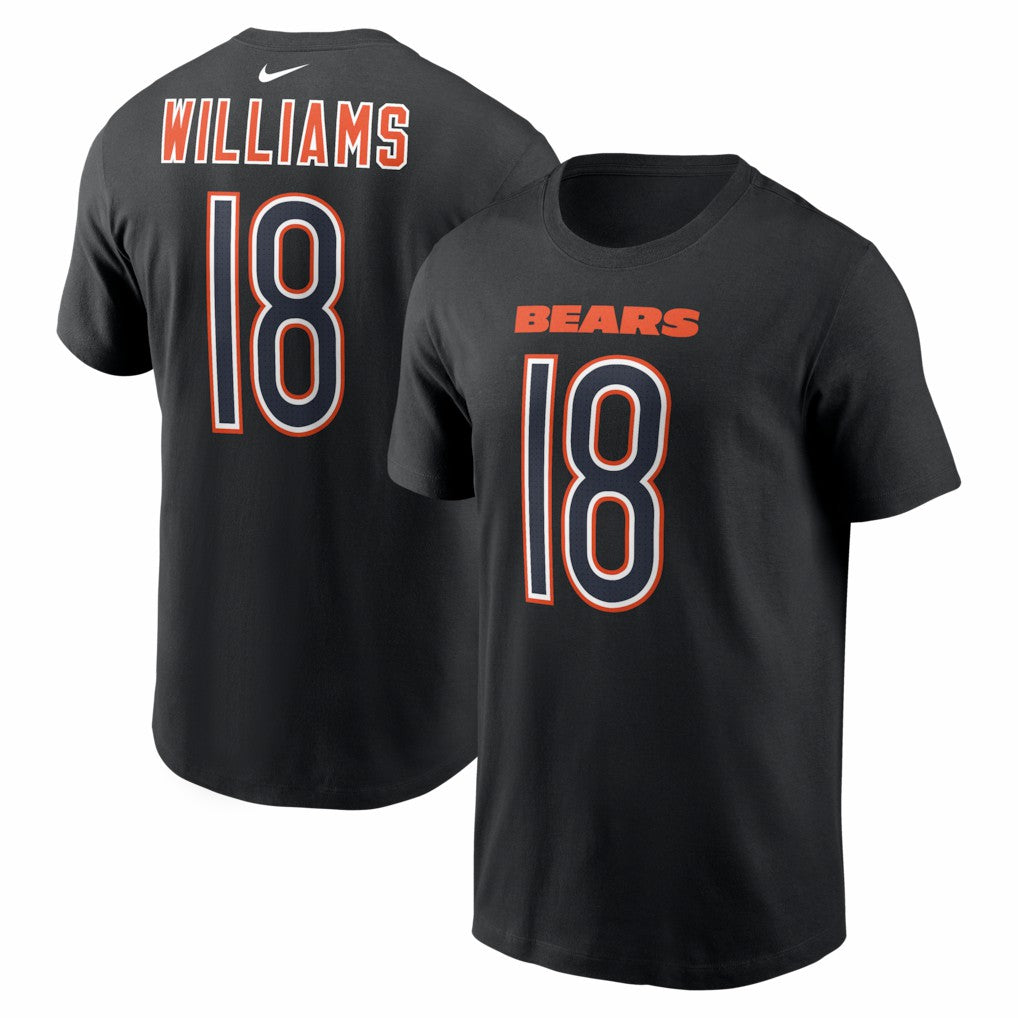 Caleb Williams Chicago Bears Carbon Name & Number T-Shirt Black - Nike